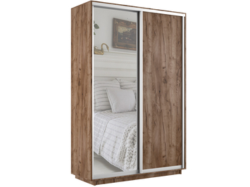 Шкаф-купе Экспресс Люкс 2-х дверный (ЛДСП, зеркало)