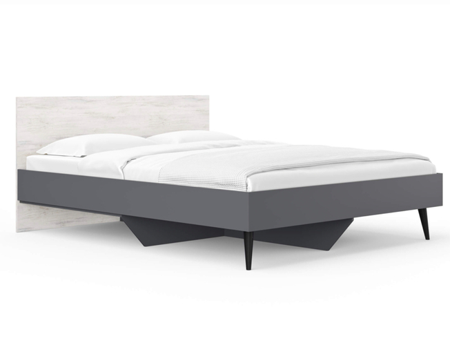 Кровать Ines (графит), ЛДСП ясмунд