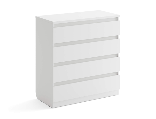 Белый комод Aksel 5 ящиков