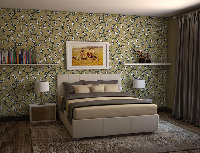 Кровать Julia бежевая