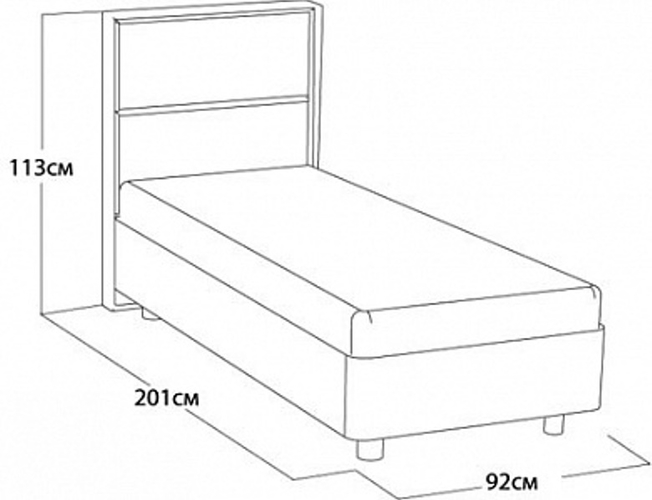Односпальная кровать размеры стандарт ширина