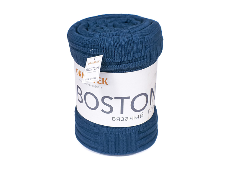 Плед Boston дымчато-синий